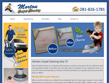 Tablet Screenshot of carpetcleanerkaty.com